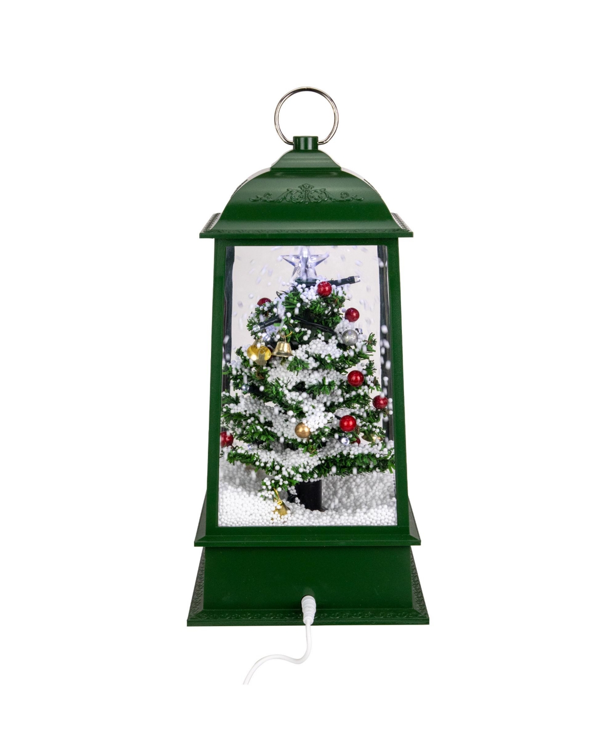 Northlight Led Lighted Snowing Musical Christmas Tree Lantern,