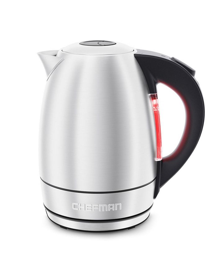 Chefman 1.7L Electric Kettle with Automatic Shutoff & LED Lights Macy's