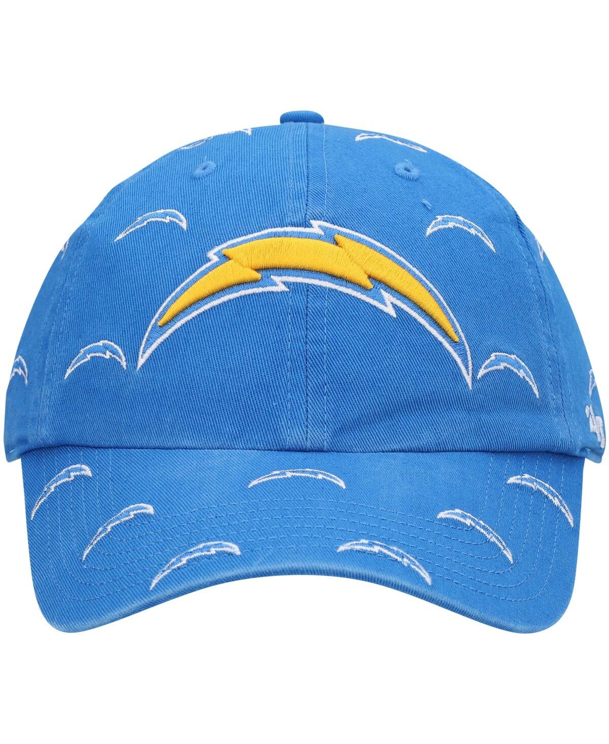 Shop 47 Brand Women's '47 Powder Blue Los Angeles Chargers Confetti Clean Up Adjustable Hat