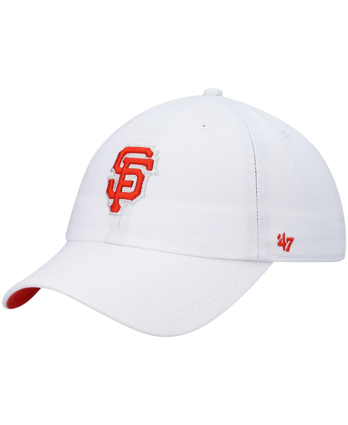 Men's '47 BrandSan Francisco Giants Area Code City Connect Clean Up Adjustable Hat - White