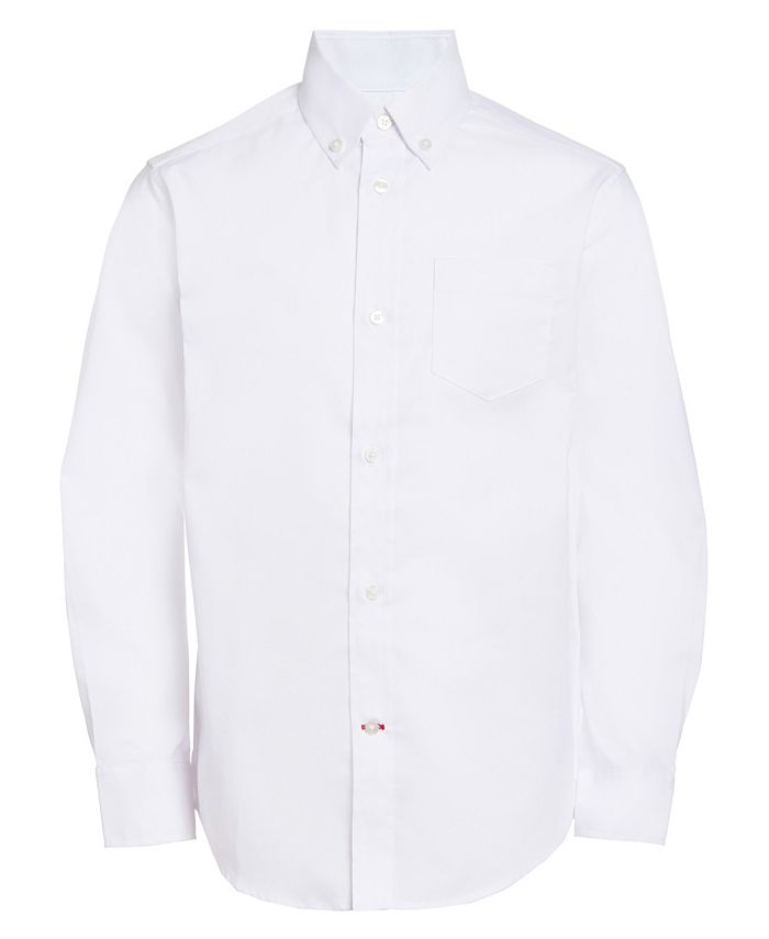 Tommy Hilfiger Big Boys Front Pocket Pinpoint Oxford Shirt - Macy's