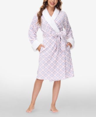 Women's Printed Plush Robe