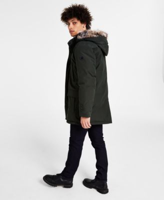 Men's Hooded Bib Snorkel Parka Coat