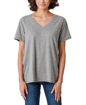 Lucky Brand - Women's Cotton V-Neck Tee