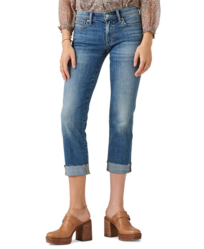 Lucky Brand Sweet Straight-Leg Cropped Cuffed Jeans - Macy's