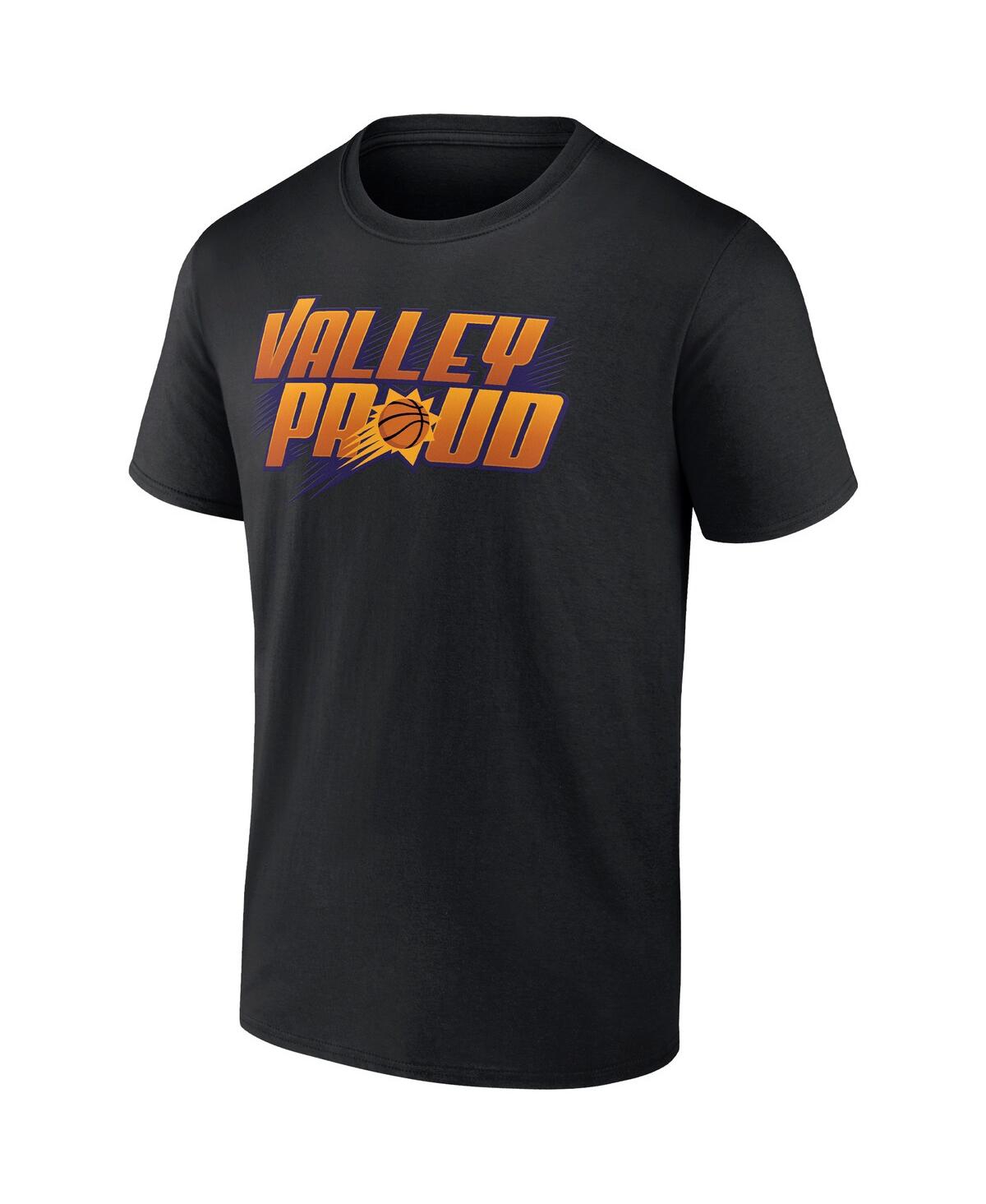Fanatics Men's  Black Phoenix Suns Valley Proud Hometown Collection T-shirt In Black