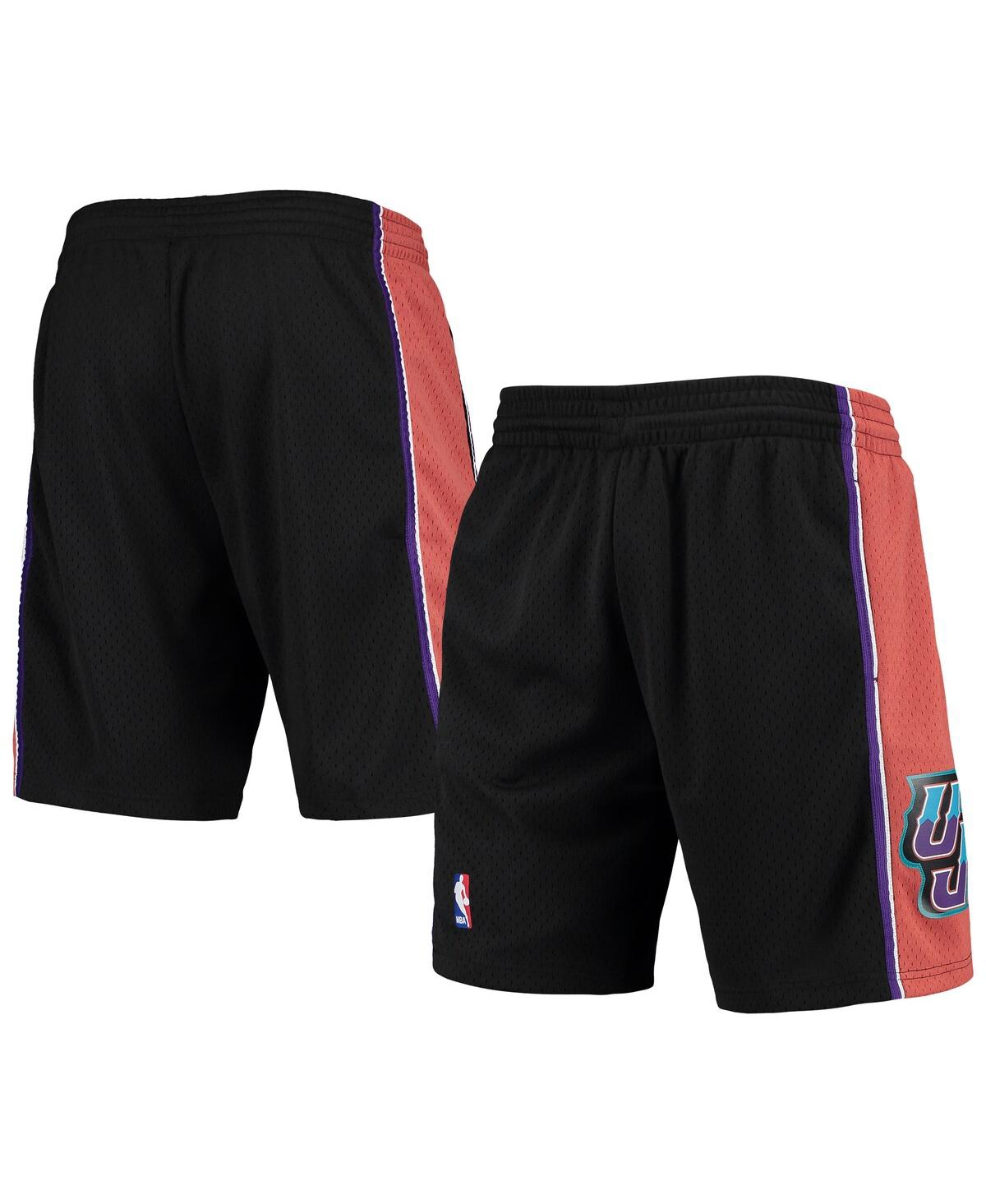 Mitchell & Ness Men's  Black Utah Jazz 1998-99 Hardwood Classics Swingman Shorts In Black