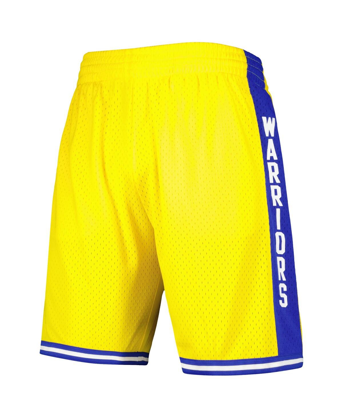 Mitchell & Ness Men's  Gold Golden State Warriors 1974-75 Hardwood Classics Swingman Shorts In Gold