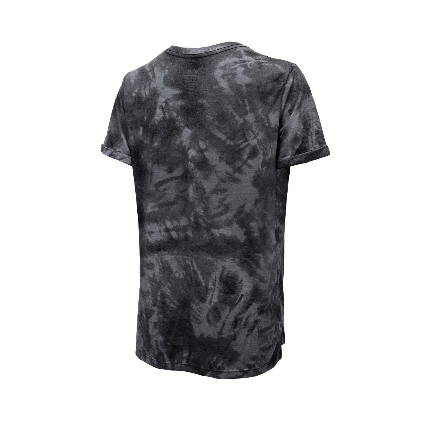 Women's Threads Black Pittsburgh Penguins Boyfriend Tie-Dye Tri-Blend T-shirt