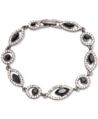 Givenchy - Hematite-Tone Jet Crystal Flex Bracelet
