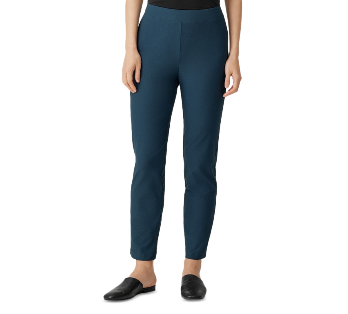 Eileen Fisher Women's Pull-On Slim-Fit Ankle Pants