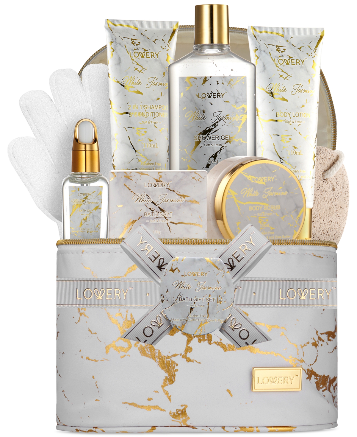 Lovery 8-pc. White Jasmine Body Care Gift Set