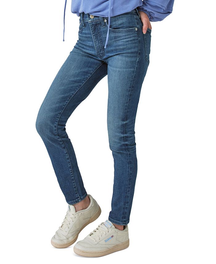 Lucky Brand High-Rise Bridgette Skinny In Bright White Bright White 25 Us 0 27