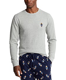 Men's Sun Valley Bear Folded Waffle Long-Sleeve Pajama Shirt