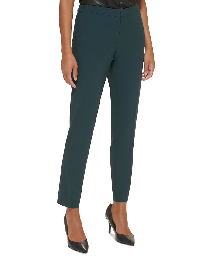 Calvin Klein Petite Lux Highline Straight-Leg Pants & Reviews - Wear to  Work - Petites - Macy's