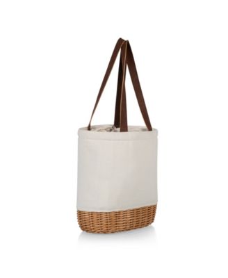 Pico Willow and Canvas Lunch Basket Bag