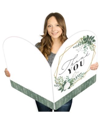 Boho Botanical - Thank You Giant Greeting Shaped Jumborific Card - 16.5 ...