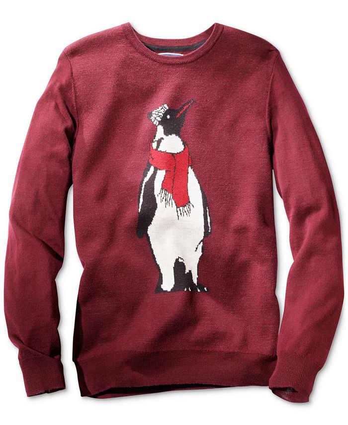 Club Room Men's Merino Penguin Sweater, Created for Macy's - Macy's