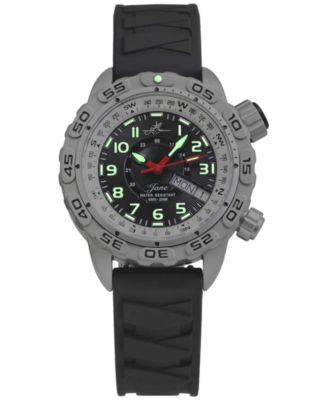 Women's Jane Black Silicone Strap Watch 35mm