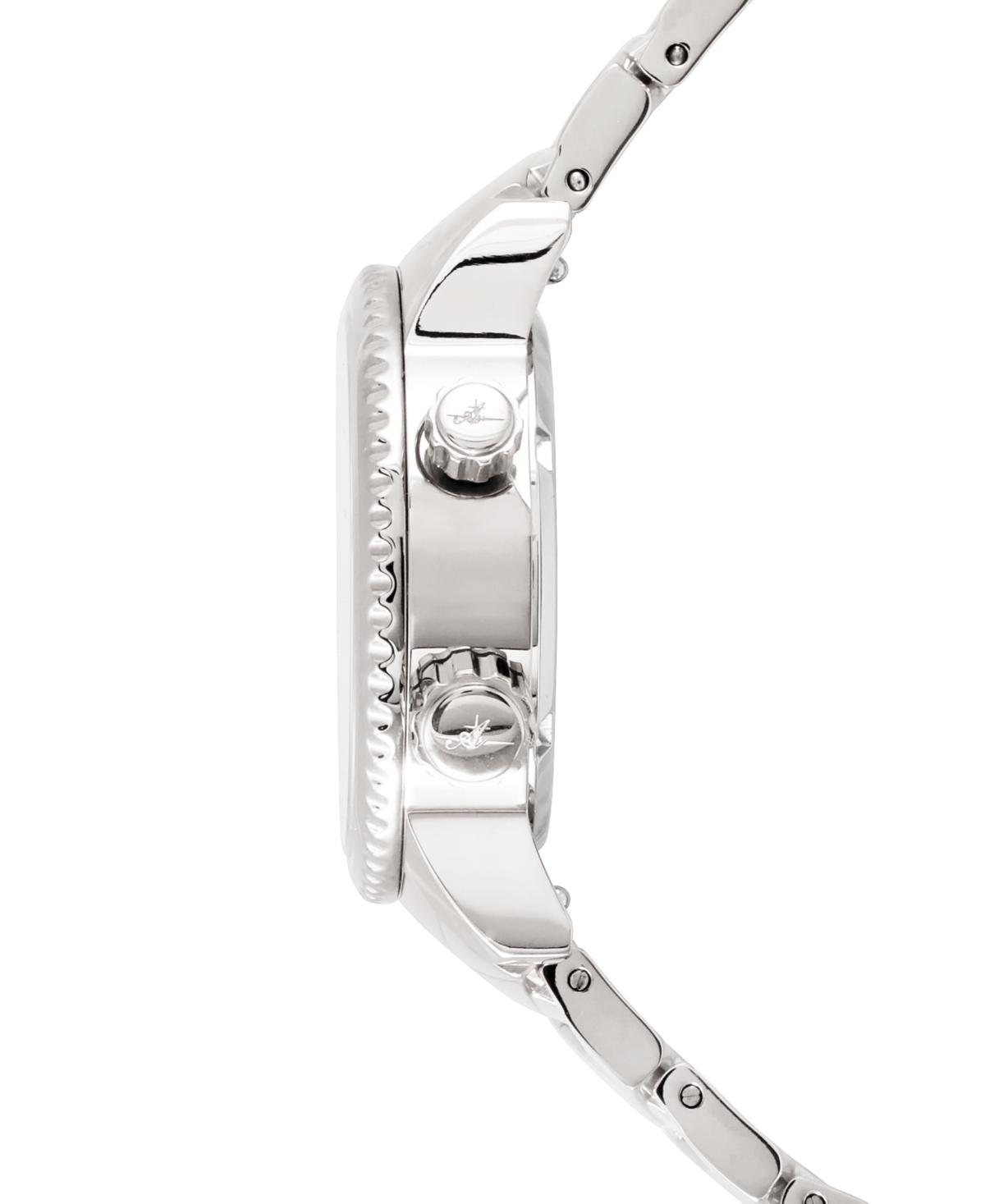 Shop Abingdon Co. Women's Elise Swiss Tri-time Stainless Steel Bracelet Watch 33mm In Athenian Silver