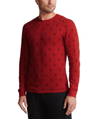 Polo Ralph Lauren - Men's Waffle-Knit Long Sleeve Sleep Shirt
