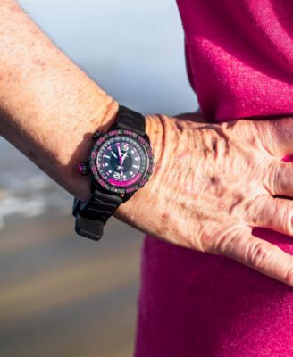 Women's Automatic Nadia Black Silicone Strap Watch 35mm