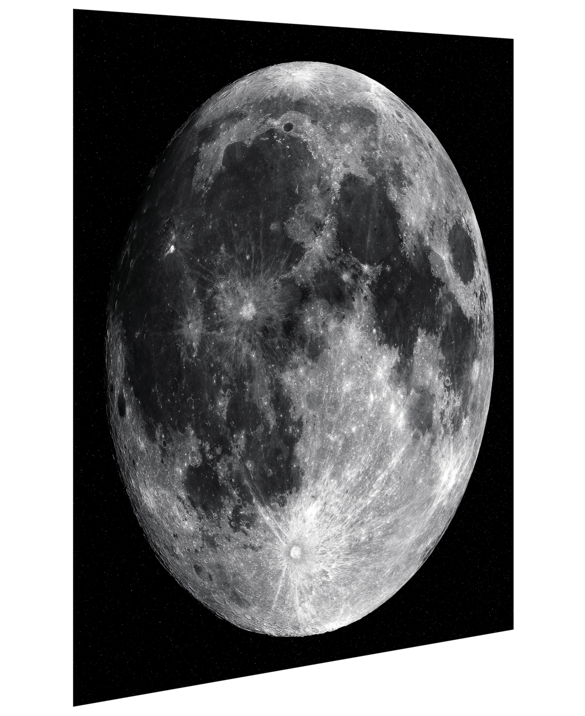 Empire Art Direct Full Moon Frameless Free Floating Tempered Glass Panel Graphic Wall Art, 0.2