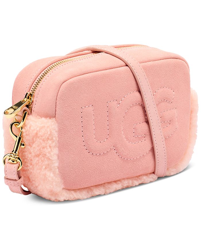 UGG® UGG Janey II Shearling Embossed Logo Crossbody Macy's
