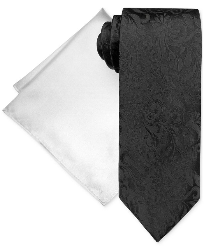 Steve Harvey Men's Paisley Vine Tie & Pocket Square Set & Reviews