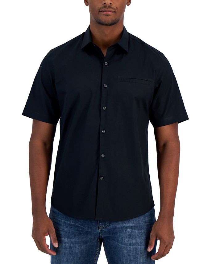 Alfani Men's Modern Classic-Fit Stretch Solid Button-Down Shirt ...