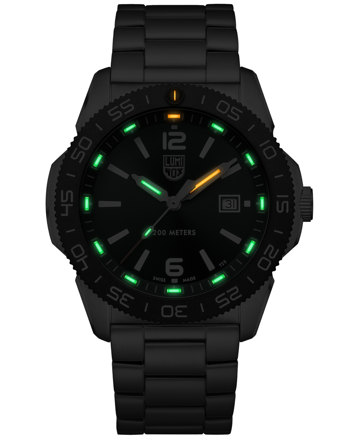 Shop Luminox Men's Swiss Pacific Diver Stainless Steel Bracelet Watch 44mm In No Color