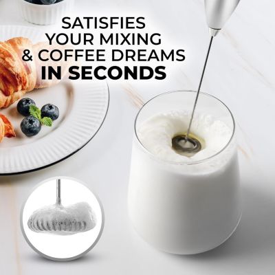 Handheld Milk Frother for Coffee with Upgraded Titanium Motor
