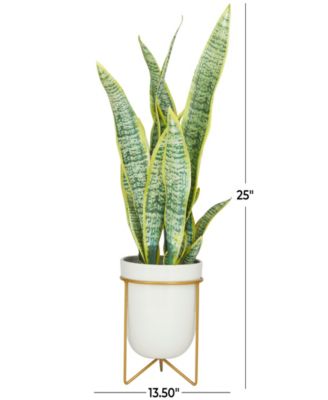 Traditional Snake Artificial Plant, 25"