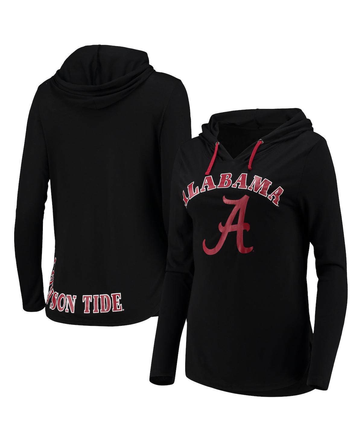Colosseum Black Alabama Crimson Tide My Lover Hoodie Long Sleeve T-shirt In Black