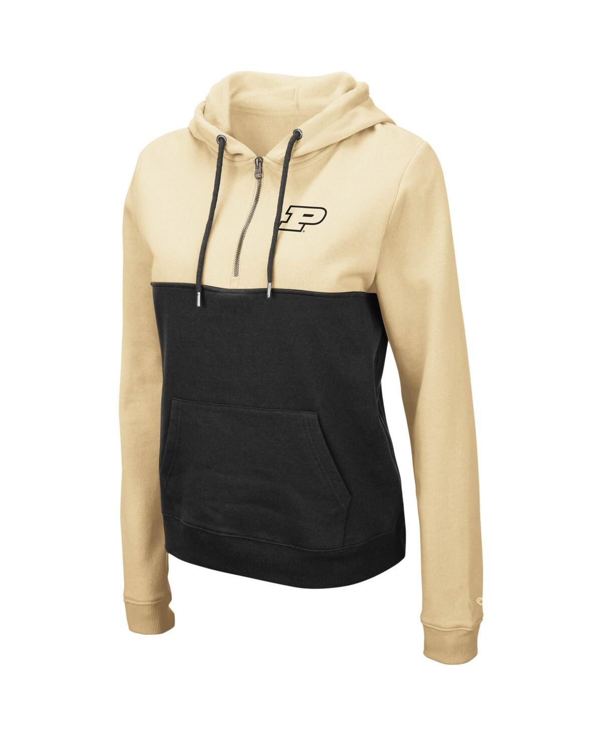 Women's Colosseum Charcoal Purdue Boilermakers Aidan Half-Zip Hoodie - Charcoal