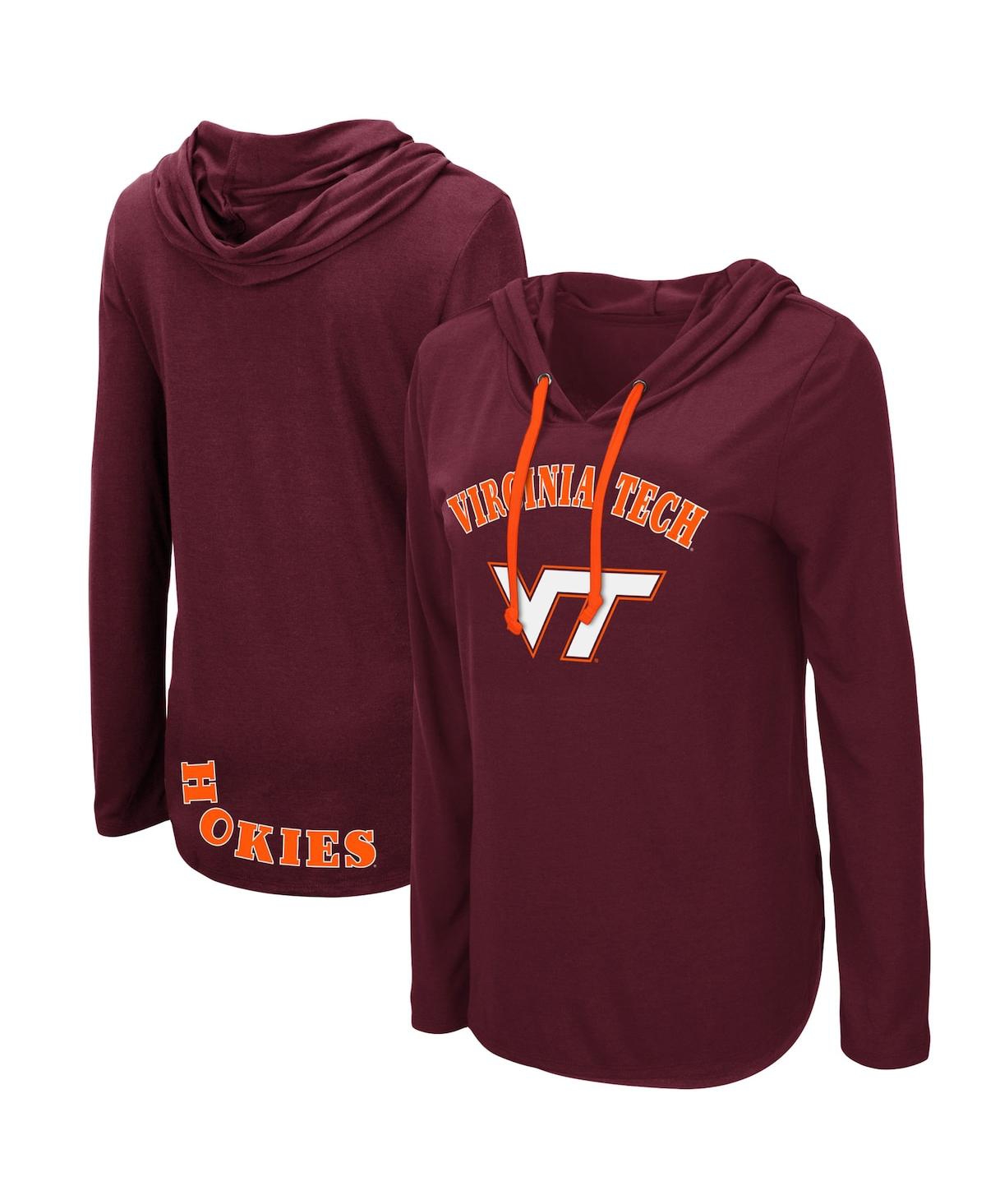 Women's ColosseumVirginia Tech Hokies My Lover Hoodie Long Sleeve T-shirt - Maroon