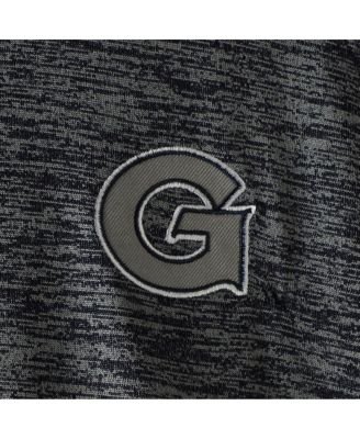 Men's Heathered Navy Georgetown Hoyas Down Swing Raglan Polo Shirt