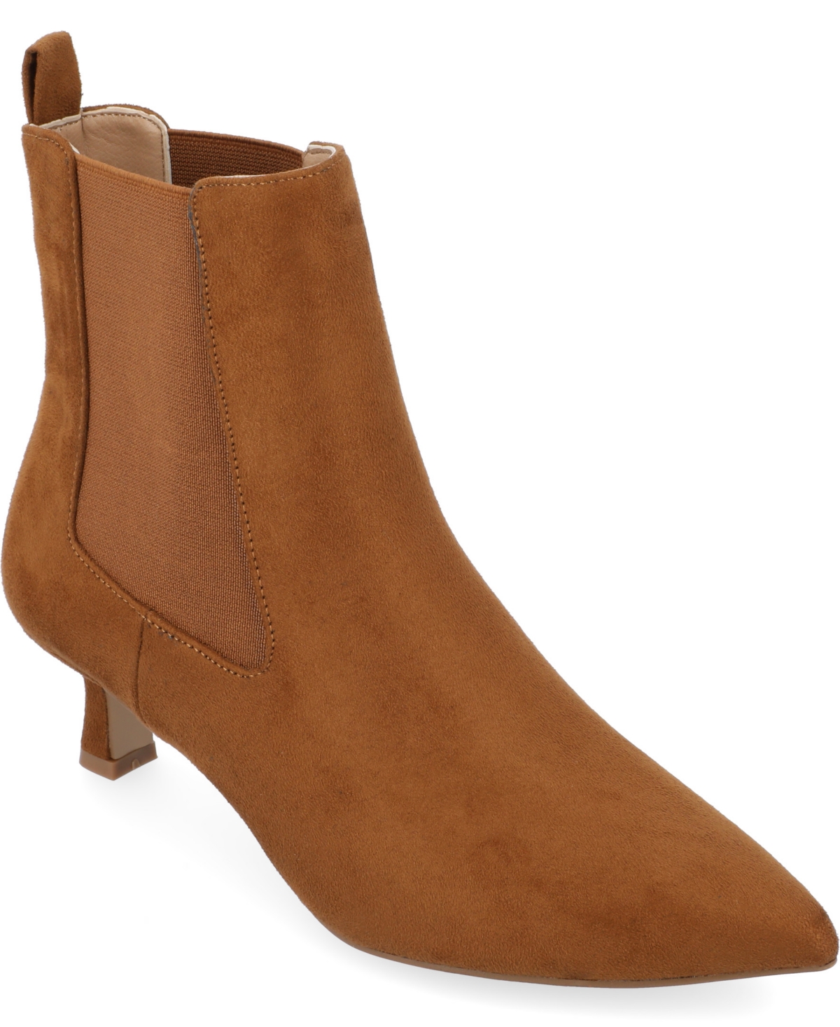 Journee Collection Women's Tenlee Pointed Toe Kitten Heel Dress Booties