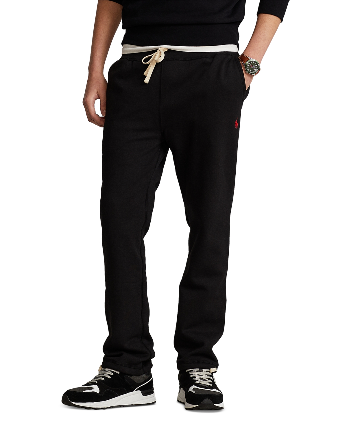 Shop Polo Ralph Lauren Men's Cotton-blend-fleece Pants In Polo Black
