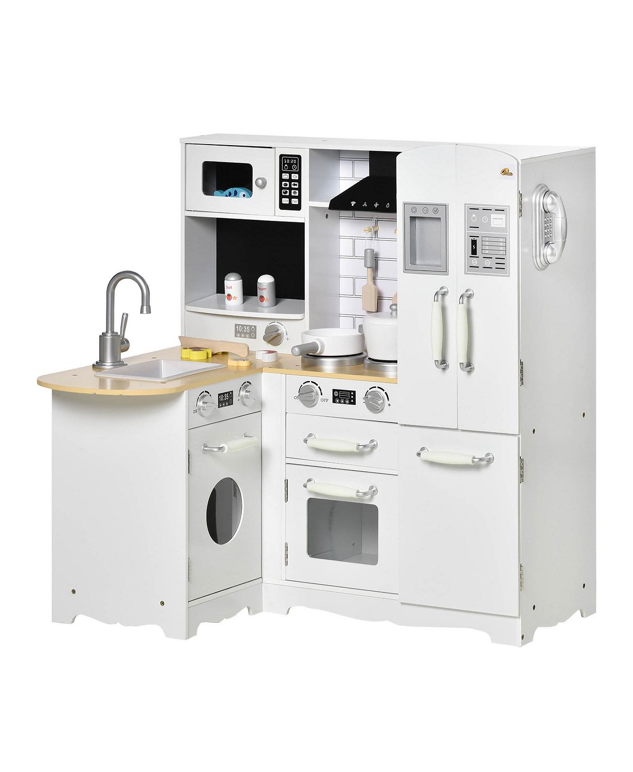 Large Kitchen Set w/ Full Set of Appliances Pretend Play Toy