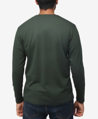 X RAY Men's Long Sleeve Henley T-Shirt