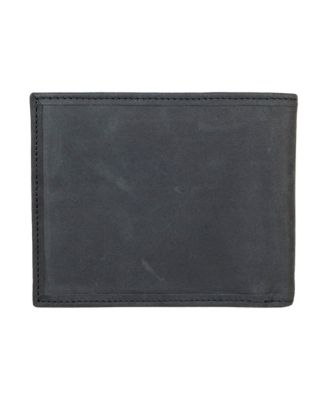 Men's Flag Embossed Leather Bifold Wallet