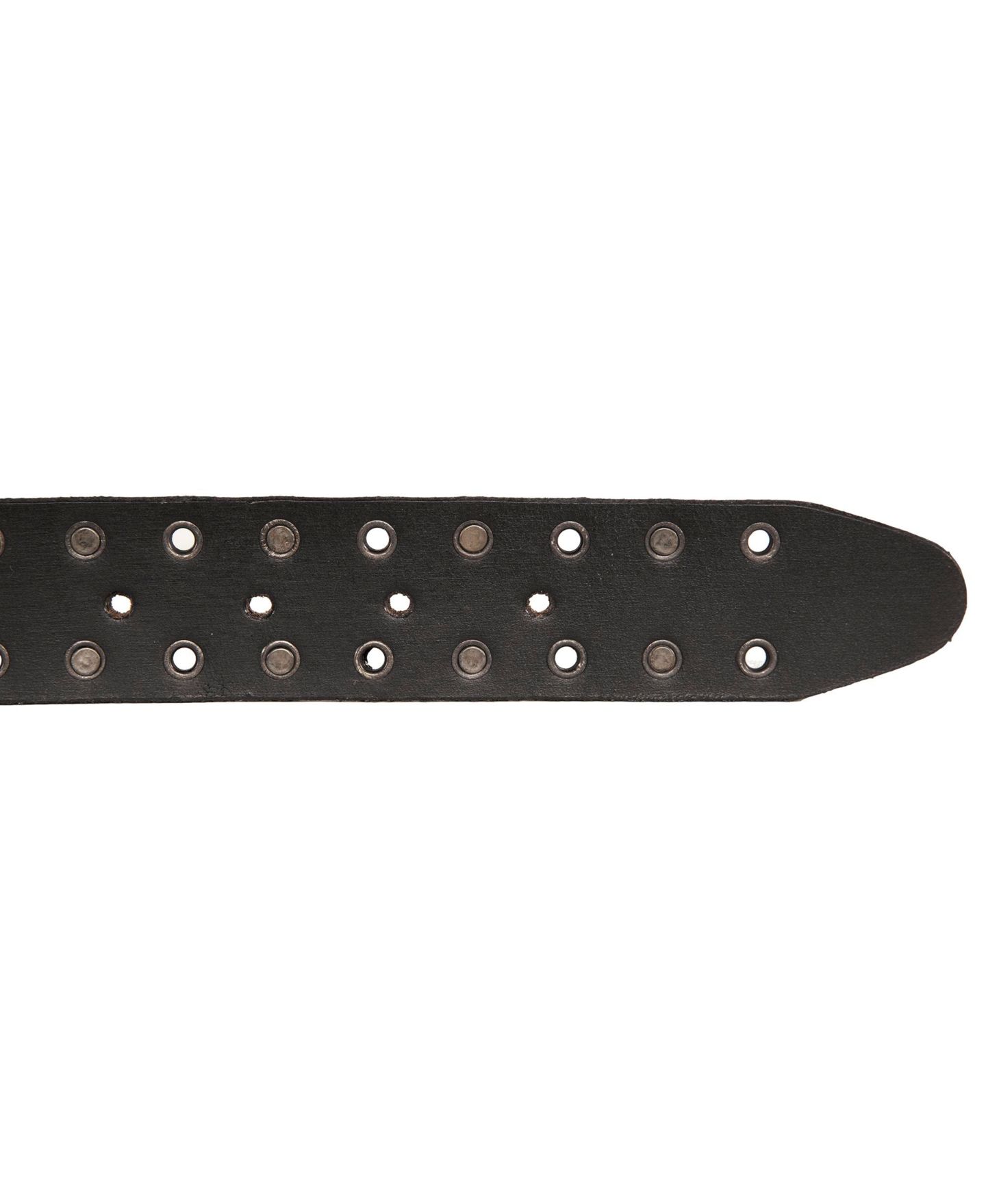 Мужской ремень Lucky Brand Grommet and Stud Leather Belt, цвет: Чёрный — фото 3