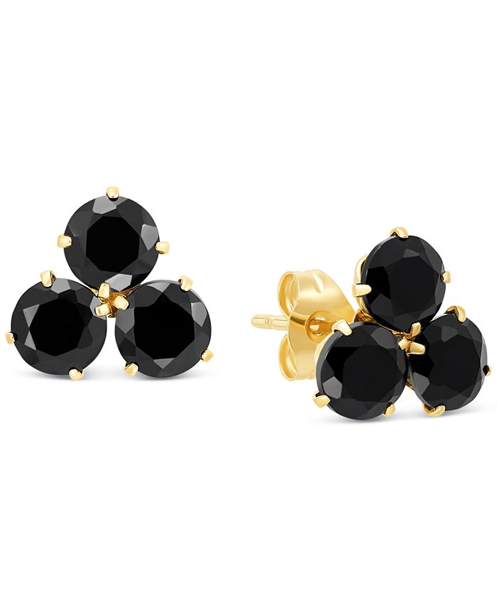 Macy's black sales onyx earrings