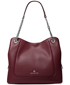 Piper Chain Leather Shoulder Tote