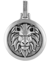 Esquire Men's Jewelry Lion Amulet Pendant in Sterling Silver, Created for Macy's - Silver