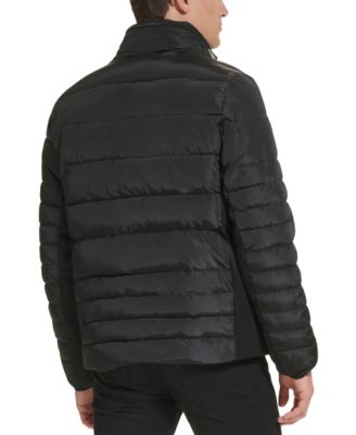 Men's Mixed Quilted Puffer Jacket