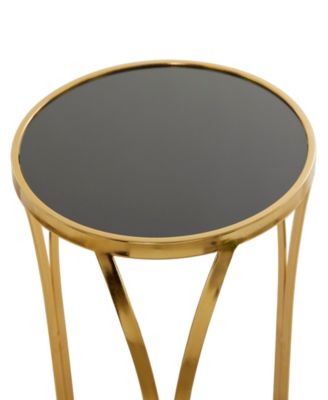 Metal Contemporary Accent Table, 16" x 16" x 23"