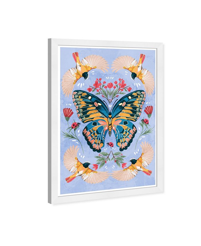 Wynwood Studio Boho Floral Wings Framed Print Wall Art, 15