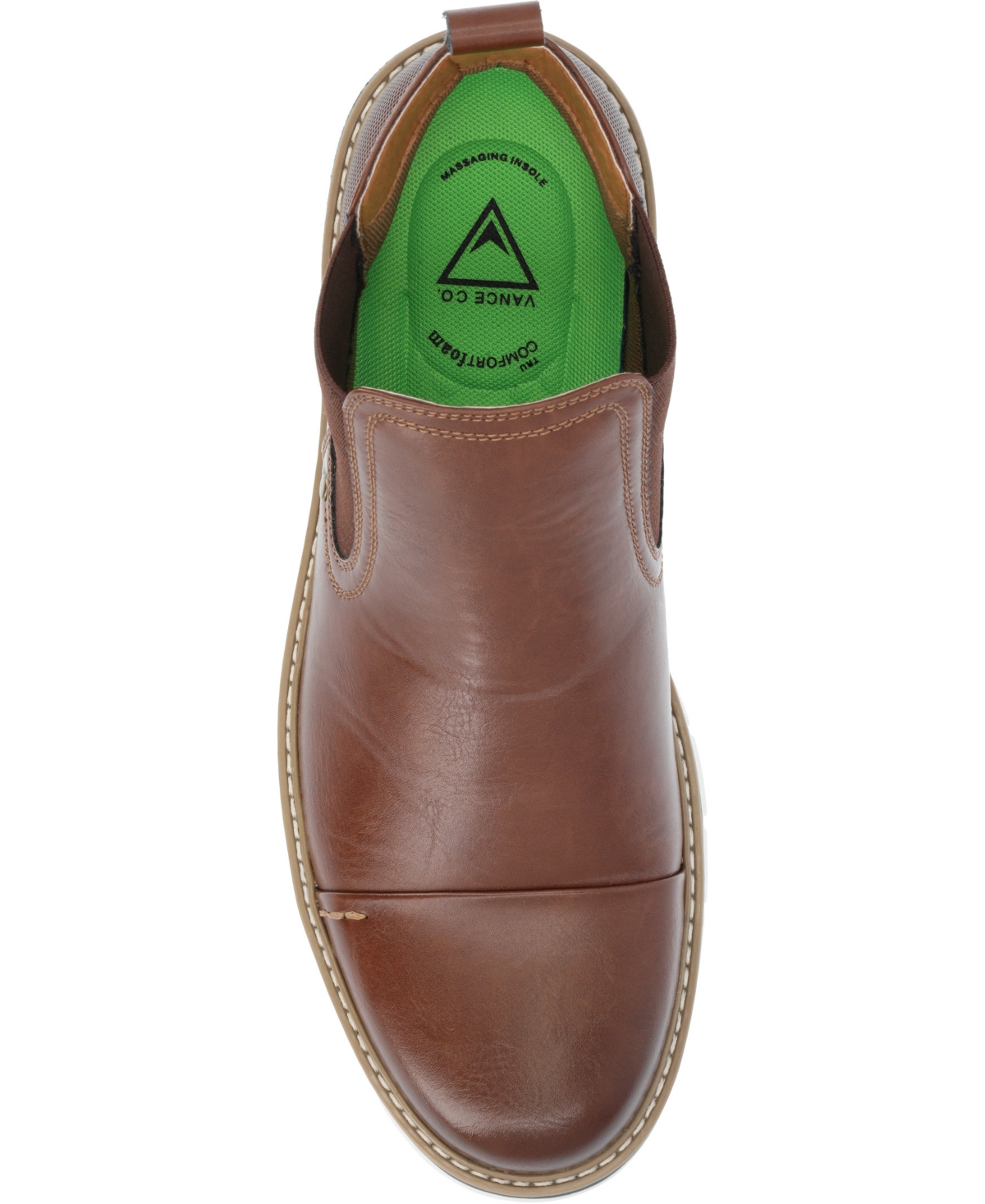 Vance Co. Men's Waylon Tru Comfort Foam Pull-On Cap Toe Chelsea Boot